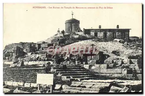 Ansichtskarte AK Auvergne Les Ruines du Temple de Mercure au sommet du Puy de Dome