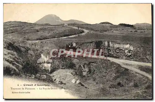 Cartes postales Circuit d'Auvergne Tournant de Plaisance Le Puy de Dome