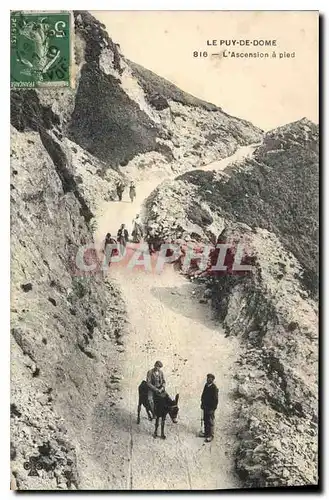 Cartes postales Le Puy de Dome L'Ascension a pied