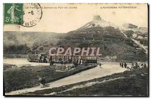 Ansichtskarte AK Le Tramway au Sommet du Puy de Dome Train