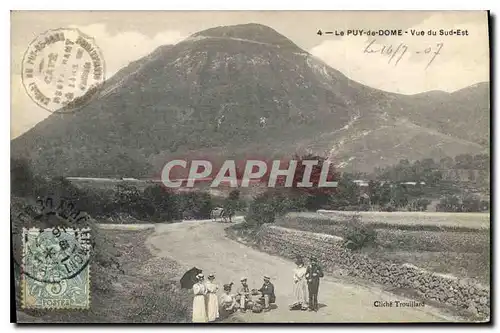 Cartes postales Le Puy de Dome Vue du Sud Est