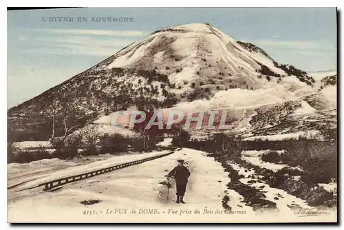 Ansichtskarte AK L'Hiver en Auvergne Le Puy de Dome Vue prise du Bois des Charmes