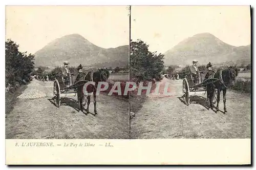 Cartes postales L'Auvergne Le Puy de Dome Cheval