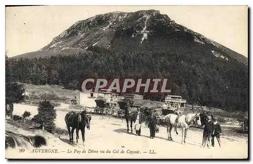 Cartes postales Auvergne Le Puy de Dome vu du Col de Ceyssat