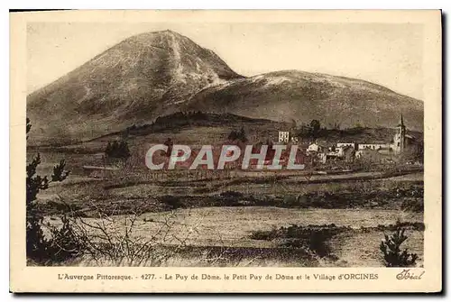 Ansichtskarte AK Le Puy de Dome Le Petit Puy de Dome et le Village d'Orcines