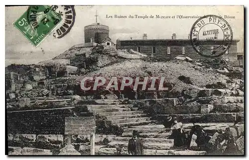 Ansichtskarte AK Les Ruines du Temple de Mercure et l'Observatoire Puy de Dome