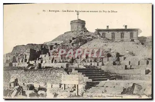 Ansichtskarte AK Auvergne Les Ruines Romaines au sommet du Puy de Dome