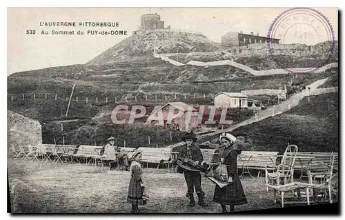 Cartes postales Au Sommet du Puy de Dome enfants Folklore