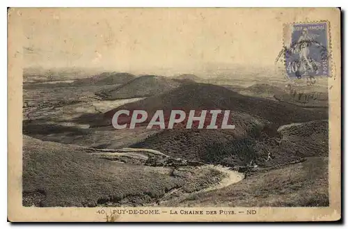 Cartes postales Puy de Dome La Chaine des Puys