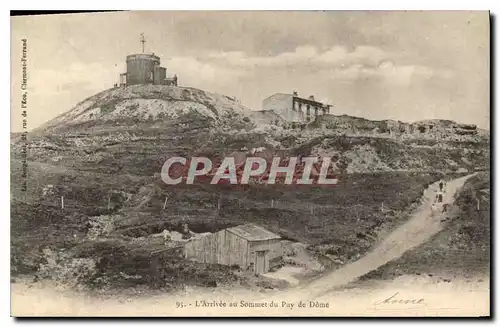 Cartes postales L'Arrivee su Sommet du Puy de Dome