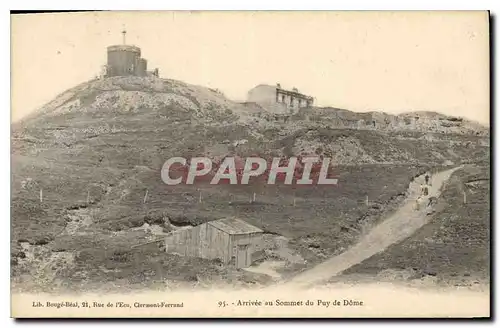 Cartes postales Arrivee au Sommet du Puy de Dome