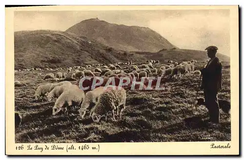 Ansichtskarte AK Le Puy de Dome Pastorale Berger Moutons