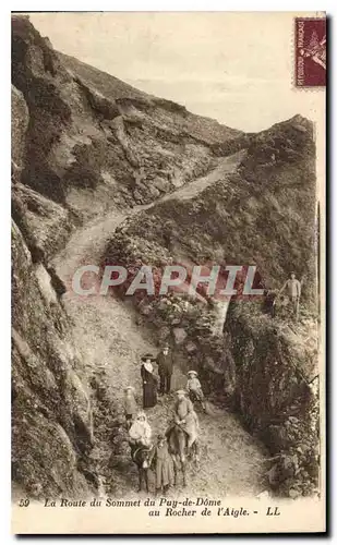 Cartes postales La Route du Sommet du Puy de Dome au Rocher de l'Aigle