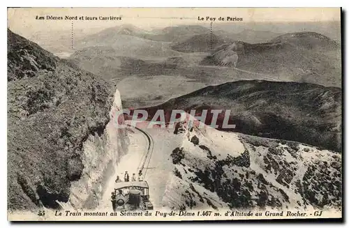 Ansichtskarte AK Le Train montant au Sommet du Puy de Dome