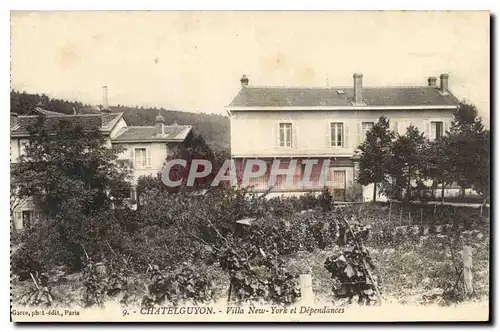 Cartes postales Chatelguyon Villa New York Dependances