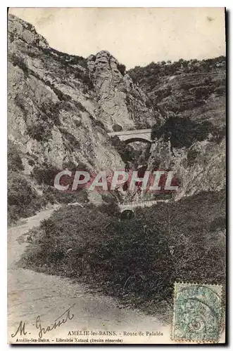 Cartes postales Amelie les Bains Route de Palalda