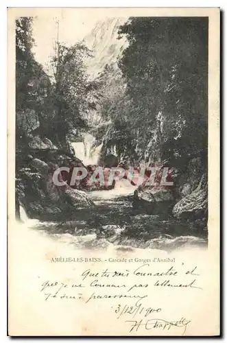 Cartes postales Amelie les Bains Cascade et George d'Annibal