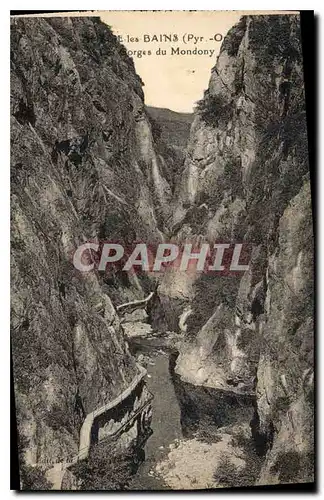 Cartes postales Amelie les Bains Pyr Or Les Gorges du Mondony