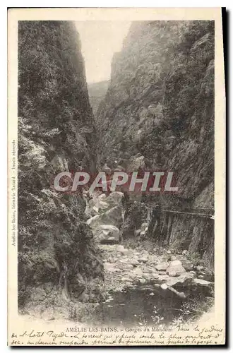 Cartes postales Amelie les Bains Gorges du Mondoui