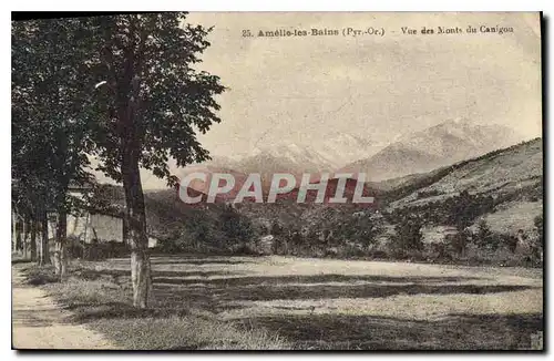 Cartes postales Amelie les Bains Pyr Or Vue des Monts du Canigou