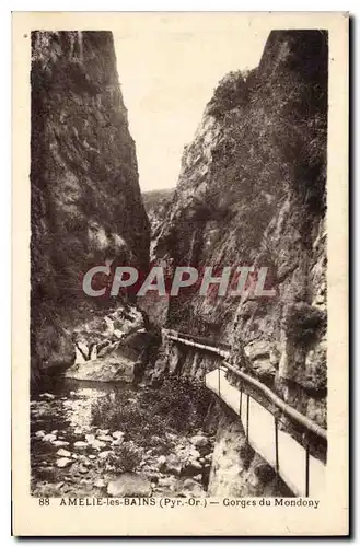 Cartes postales Amelie les Bains Pyr Or Gorges du Mondony