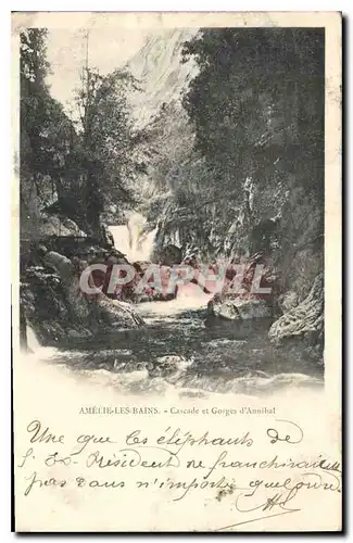 Ansichtskarte AK Amelie les Bains Cascade et Gorges d'Annibal