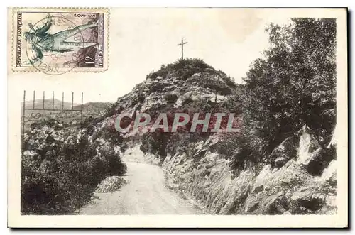 Cartes postales Amelie les Bains Route de Montbolo et le Calvaire