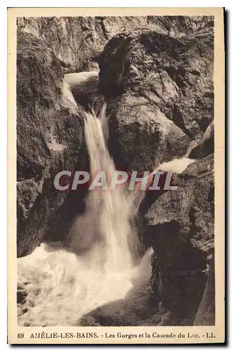 Cartes postales Amelie les Bains Les Gorges et la Cascade du Lac