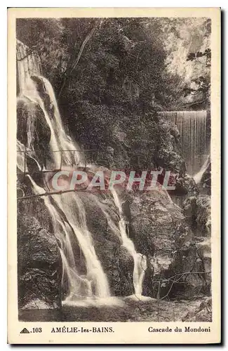 Cartes postales Amelie les Bains Cascade du Mondoni