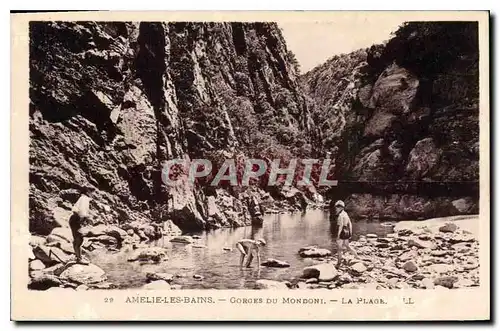 Ansichtskarte AK Amelie les Bains Gorges du Mondoni La Plage