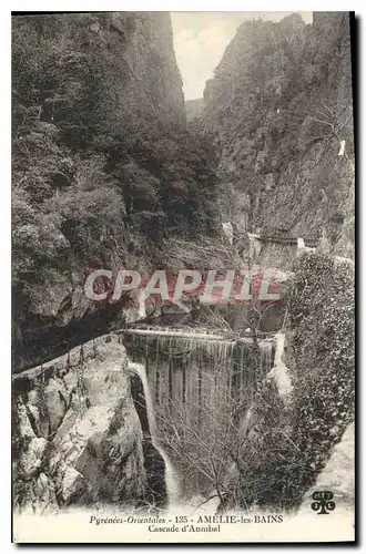 Ansichtskarte AK Pyrenees Orientales Amelie les Bains Cascade d'Annibal