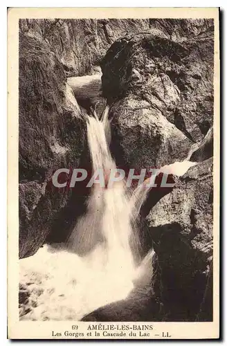 Cartes postales Amelie les Bains Les Gorges et la Cascade du Lac