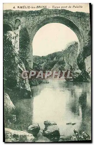 Cartes postales Amelie les Bains Vieux pont de Palalda