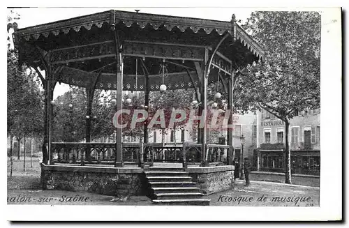 Cartes postales Chalon sur Saone Kiosque de musique