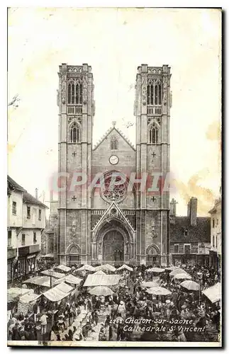 Cartes postales Chalon sur Saone Cathedrale St Vincent