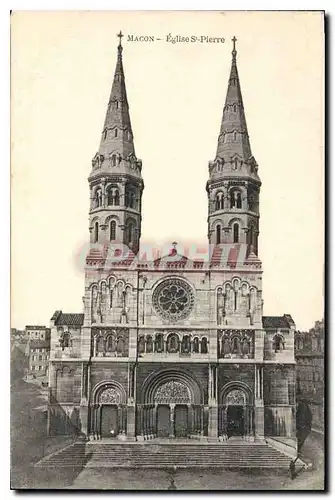 Ansichtskarte AK Macon Eglise St Pierre