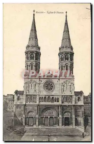 Ansichtskarte AK Macon Eglise St Pierre