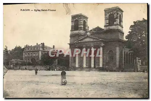 Cartes postales Macon Eglise Saint Vincent
