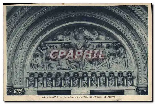 Cartes postales Macon Frontou du Portail de l'Eglise St Pierre