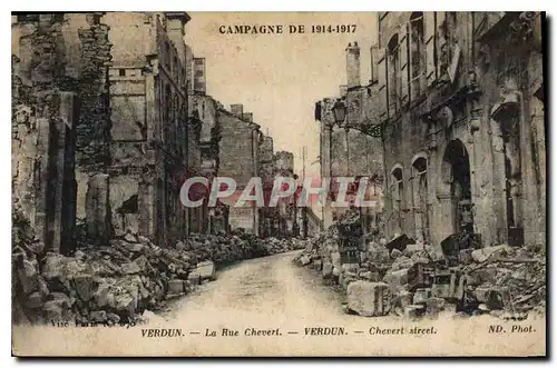 Cartes postales Verdun La Rue Chevert