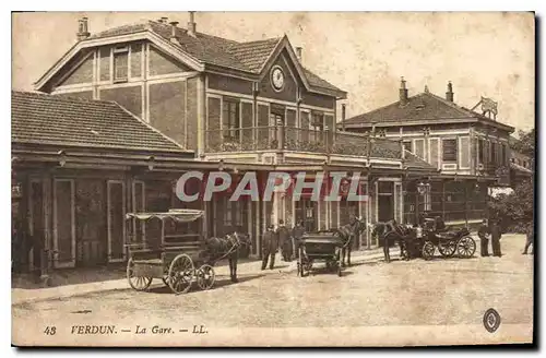 Cartes postales Verdun La Gare