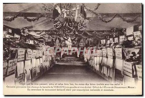 Cartes postales Qui que tu sois passant Verdun