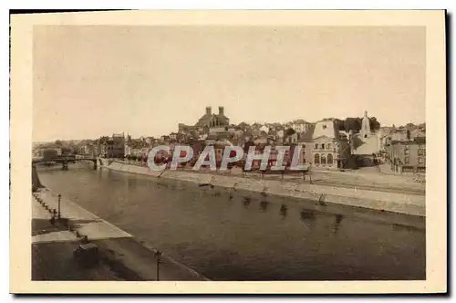 Ansichtskarte AK Verdun Vue Generale sur la Meuse Au fond la Cathedrale et le Monument de la Victoire