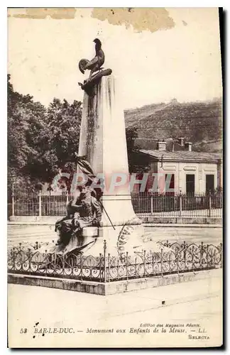 Cartes postales Bar le Duc Monument aux Enfants de la Meuse