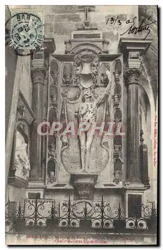 Cartes postales Bar le Duc Mausolee de Renee de Chalons Squelette