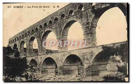 Cartes postales Nimes Le Pont du Gard
