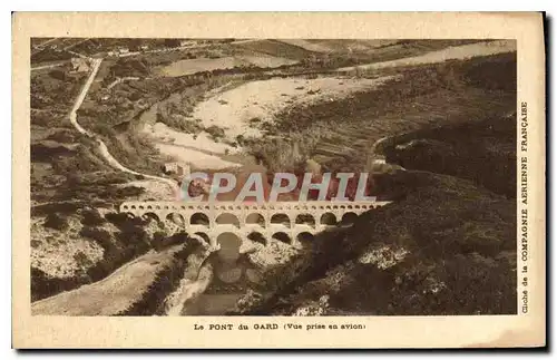 Cartes postales Le Pont du Gard Vue prise en avion