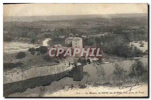 Ansichtskarte AK Le Moulin du Pont du Gard Vue prise du Pont