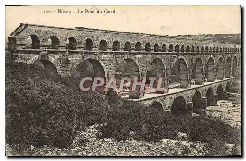 Cartes postales Nimes Le Pont du Gard