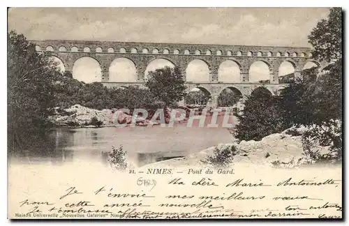 Cartes postales Nimes Pont du Gard